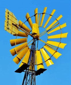 Yellow Windpump Diamond Painting