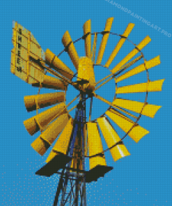 Yellow Windpump Diamond Painting