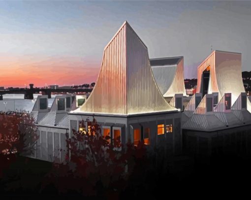 Aalborg Utzon Center Diamond Painting