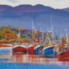 Abstract Tarbert Harbour Diamond Painting