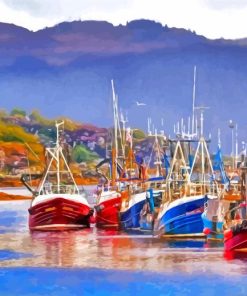 Abstract Tarbert Harbour Diamond Painting