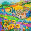 Abstract Tuscan Scene Diamond Painting