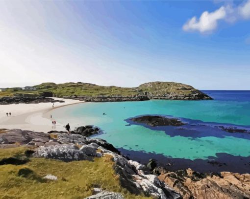 Achmelvich Bay Seascape Diamond Painting