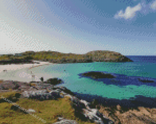 Achmelvich Bay Seascape Diamond Painting