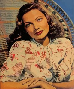 Actress Gene Tierney Diamond Painting