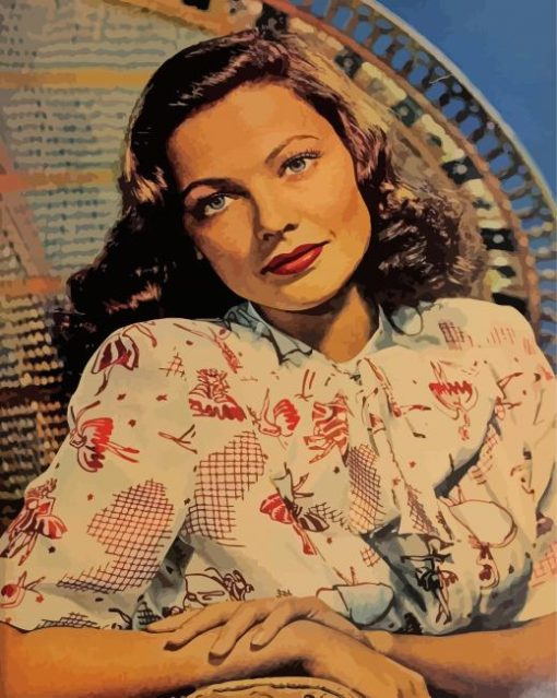 Actress Gene Tierney Diamond Painting