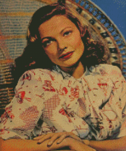 Actress Gene Tierney Diamond Painting