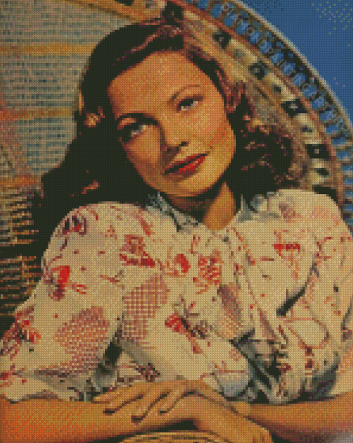 Actress Gene Tierney Diamond Painting