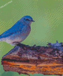 Aesthetic Bluebird Diamond Painting