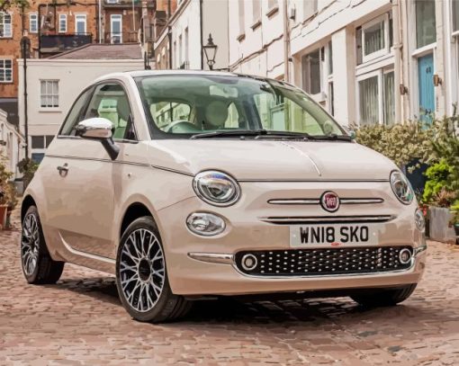 Aesthetic Fiat 500 Diamond Painting