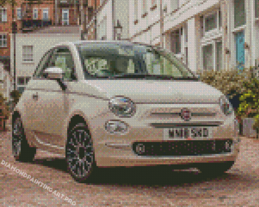 Aesthetic Fiat 500 Diamond Painting