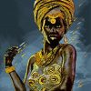 Aesthetic Black And Golden Woman Diamond Painting