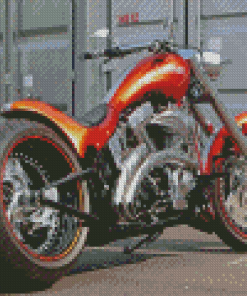 Harley Davidson Fat Boy Motorcycle Diamond Painting