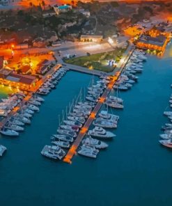 Alacati Port Marina Diamond Painting