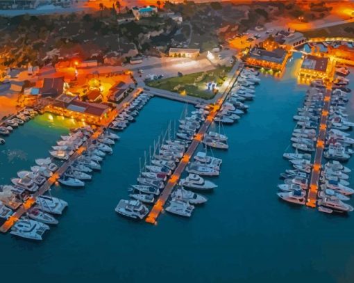 Alacati Port Marina Diamond Painting