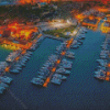 Alacati Port Marina Diamond Painting