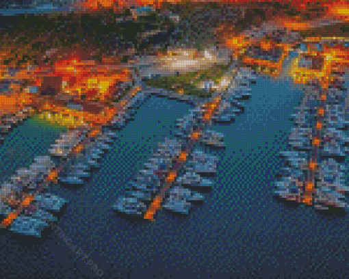 Alacati Port Marina Diamond Painting