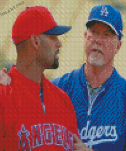 Albert Pujols And Mark Mcgwire Players Diamond Painting