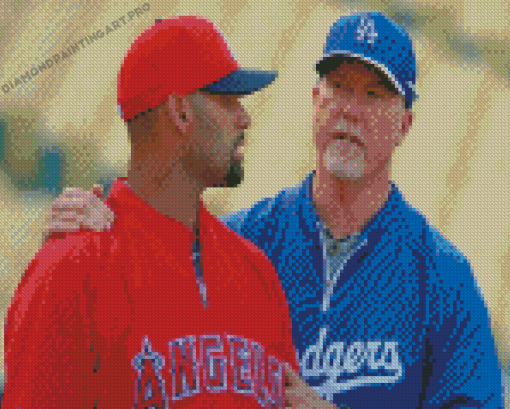 Albert Pujols And Mark Mcgwire Players Diamond Painting