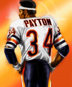 American Football Player Walter Payton Diamond Painting