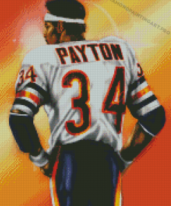 American Football Player Walter Payton Diamond Painting