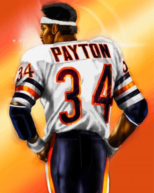 American Football Player Walter Payton Diamond Painting