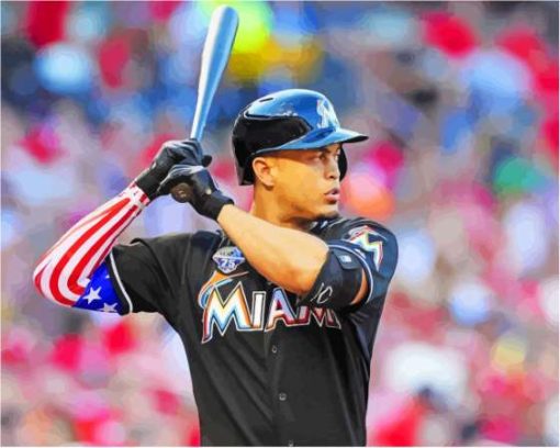 American Professional Baseballer Giancarlo Stanton Diamond Painting