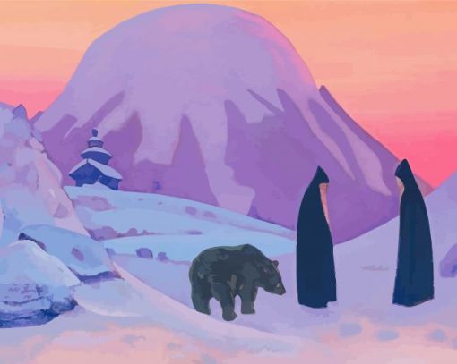 And We Are Not Afraid By Nicholas Roerich Diamond Painting