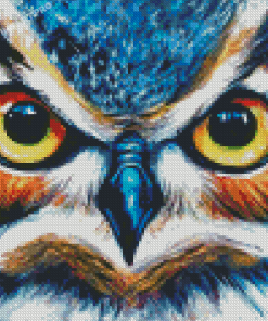 Angry Owl Eyes Diamond Painting