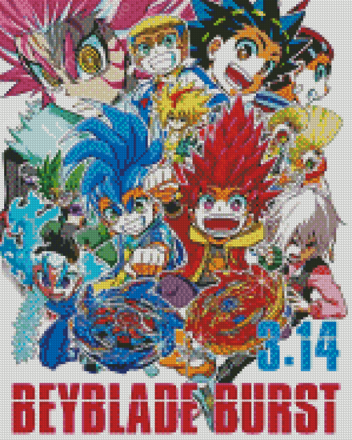 Anime Beyblade Burst Poster Diamond Painting