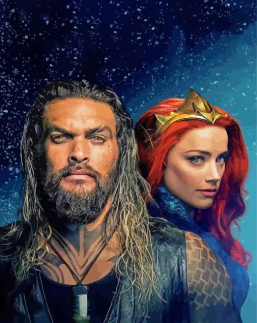 Aquaman And Aquagirl Diamond Painting