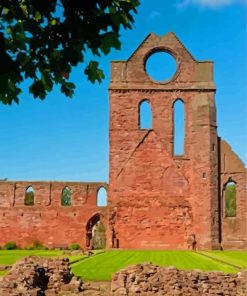 Arbroath Abbey Monument In Scotland Diamond Painting