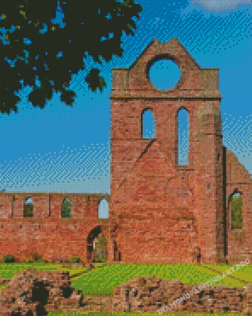 Arbroath Abbey Monument In Scotland Diamond Painting