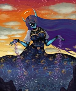 Aesthetic Goddess Of Night Diamond Painting