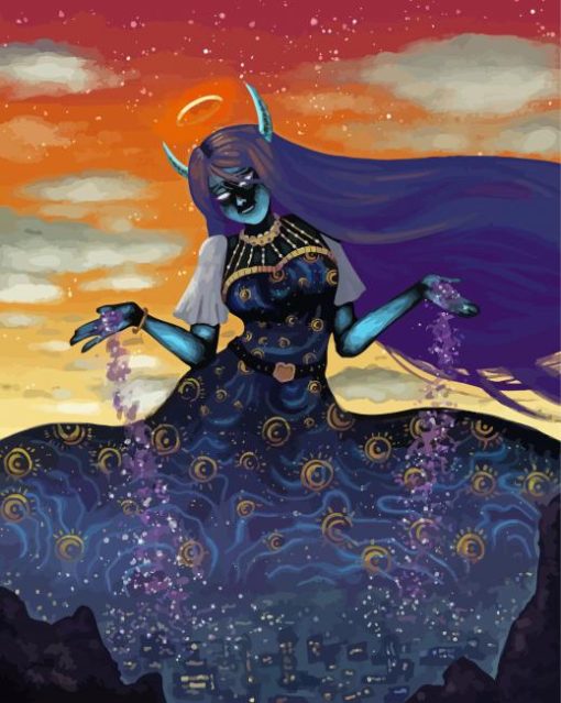 Aesthetic Goddess Of Night Diamond Painting