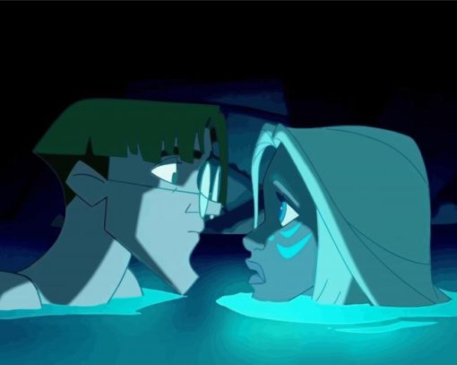 Atlantis Princess Kida And Milo Diamond Painting