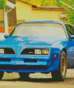 Blue Teans Am Car Diamond Painting