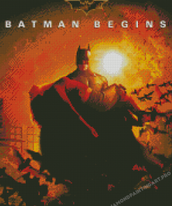 Batman Begins Movie Poster Diamond Painting