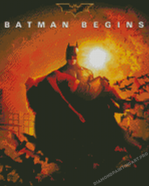 Batman Begins Movie Poster Diamond Painting