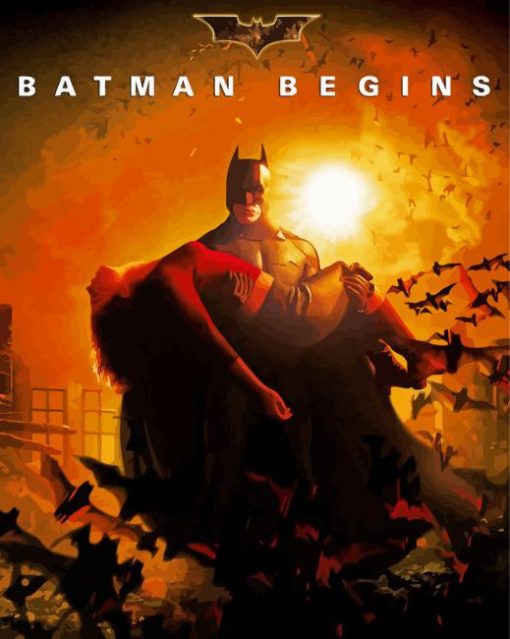 Batman Begins Movie Poster Diamond Painting