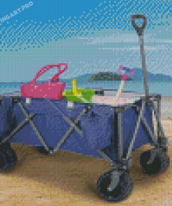 Beach Wagon Diamond Painting