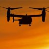 Bell Boeing V22 Osprey Silhouette Diamond Painting