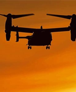 Bell Boeing V22 Osprey Silhouette Diamond Painting