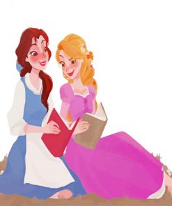 Belle And Rapunzel Princesses Diamond Painting