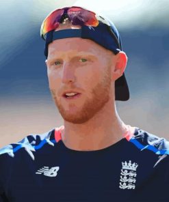 Ben Stokes English Cricket Player Diamond Painting