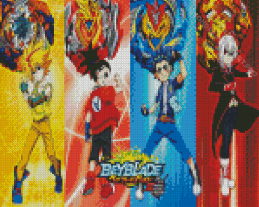 Beyblade Anime Characters Diamond Painting