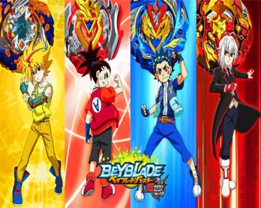 Beyblade Anime Characters Diamond Painting