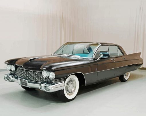 Black Cadillac 1959 Diamond Painting