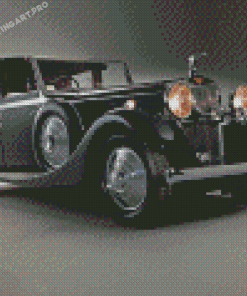 Black Hispano Suiza Car Diamond Painting