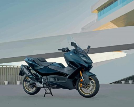 Black Yamaha Tmax Diamond Painting